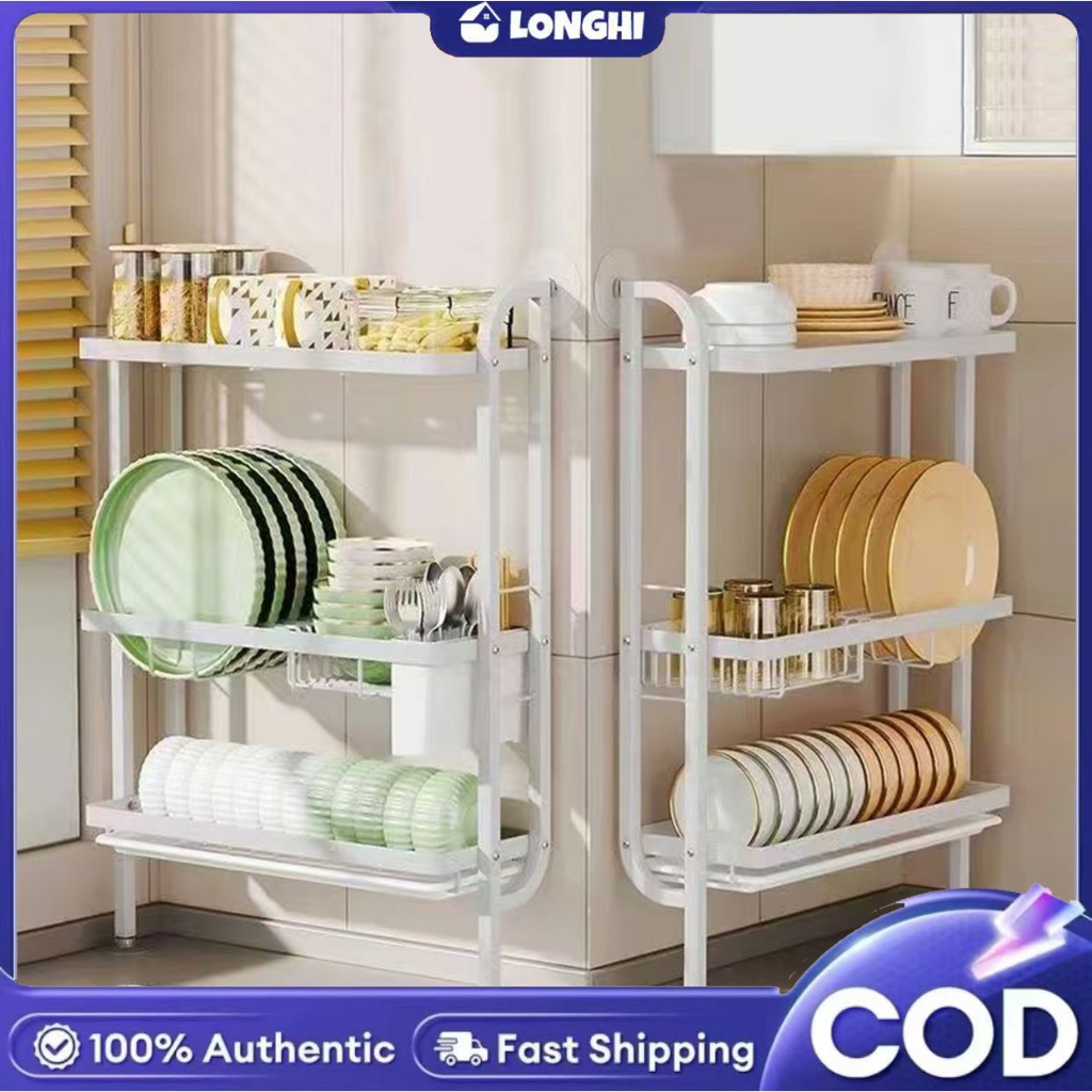 3 tiers wall mounted dish rack with drainer rack kitchen lababo side ...