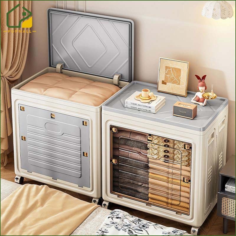 PoP 150L Foldable Storage Box For Clothes Home Orgenizer With Wheels ...