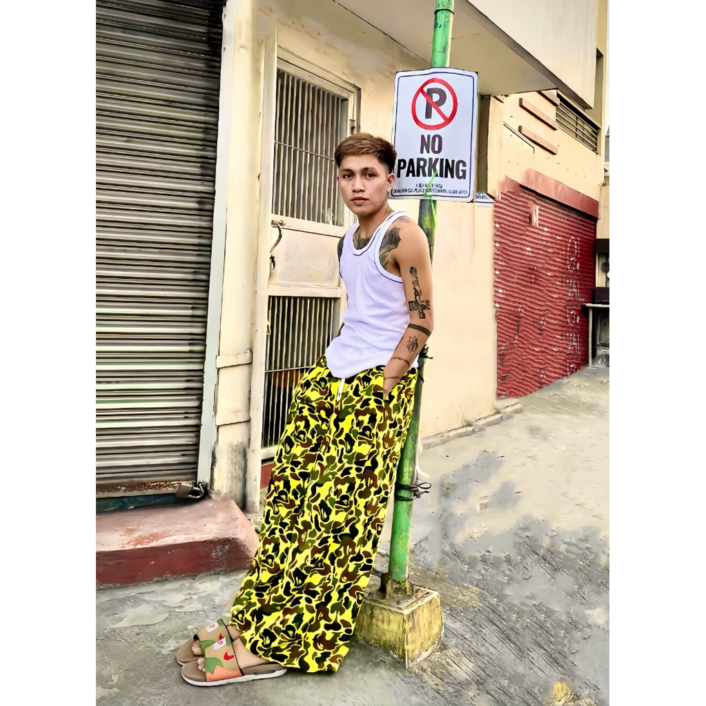 BAGGY PANTS BAPE / REAL TREE / CAMOUFLAGE / PLAIN | Shopee Singapore