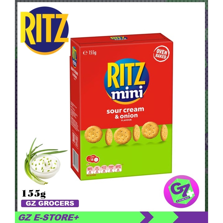 RITZ Mini Sour Cream & Onion Crackers 155g GZESTORE | Shopee Singapore