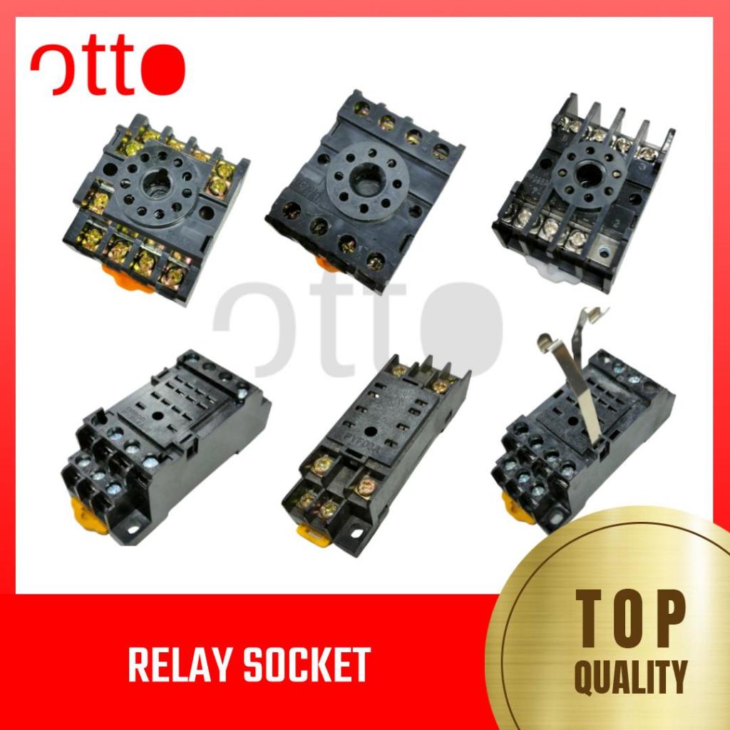 Omron Relay Socket Base - PYF14A-E PYF08A PYFZ-4-E | Shopee Singapore