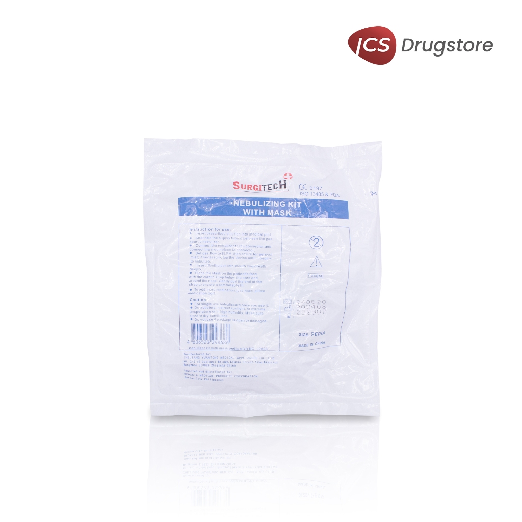 SURGITECH Nebulizing Kit with Mask (Pedia) | Shopee Singapore