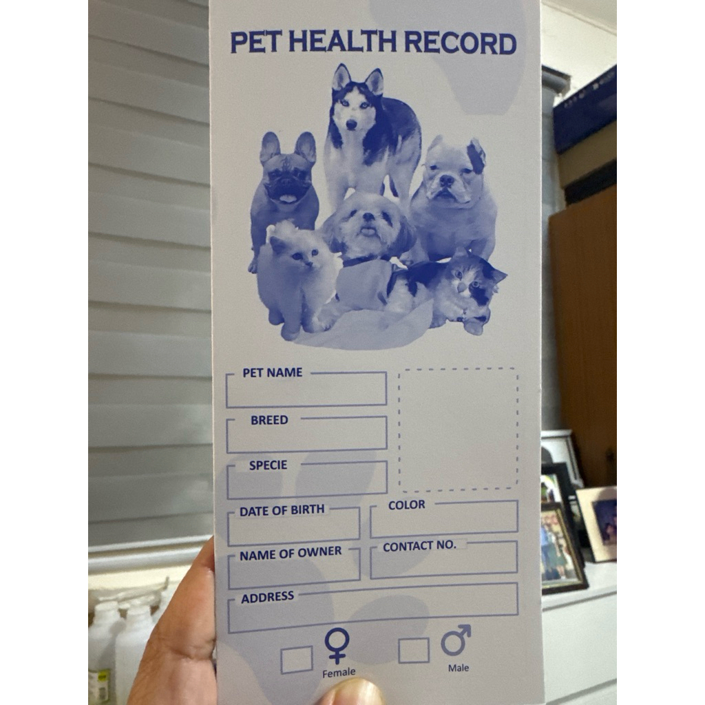 Pet Vaccination Card BOARD | Shopee Singapore