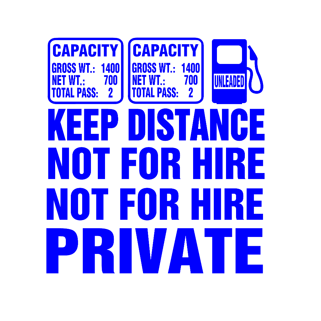 PRIVATE KEEP DISTANCE FOR SUZUKI CARRY - MULTICAB - DROPSIDE - FB ...