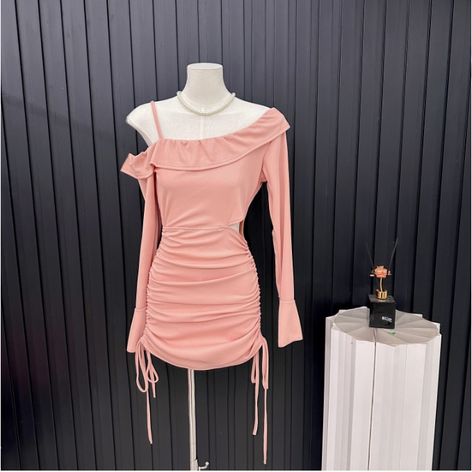 slim fit dress slacks Everly Corset Ivory Lace Graduation Dress main image 0