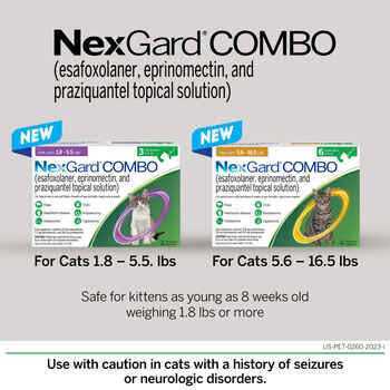 Nexgard Combo Spot on Solution For Cat & Kitten Anti Tick & Flea ...