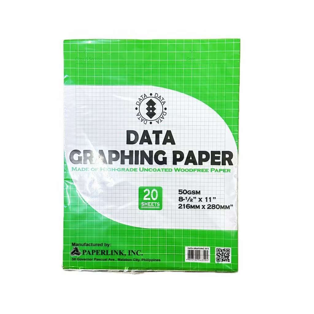 20Sheets Data Graphing Paper 50gsm 8.5