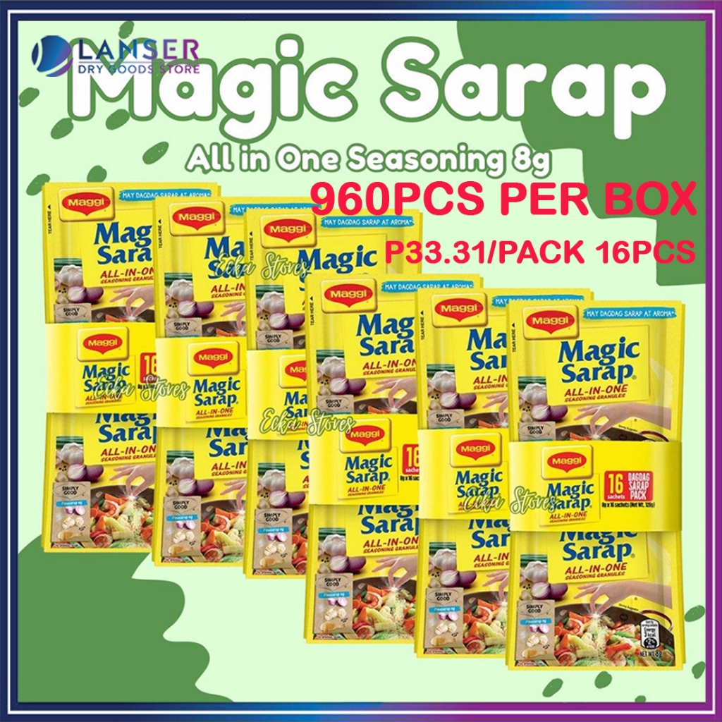 Magic Sarap all in 1 seasoning granules 80gx16x16/960pcs per box ...