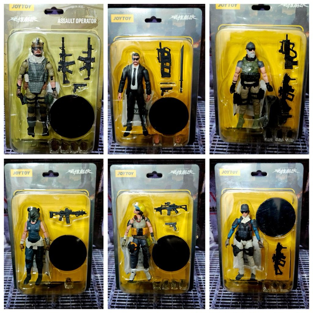 3.75 1:18 inches JoyToy Army Builder Assault Operator Military Toy ...