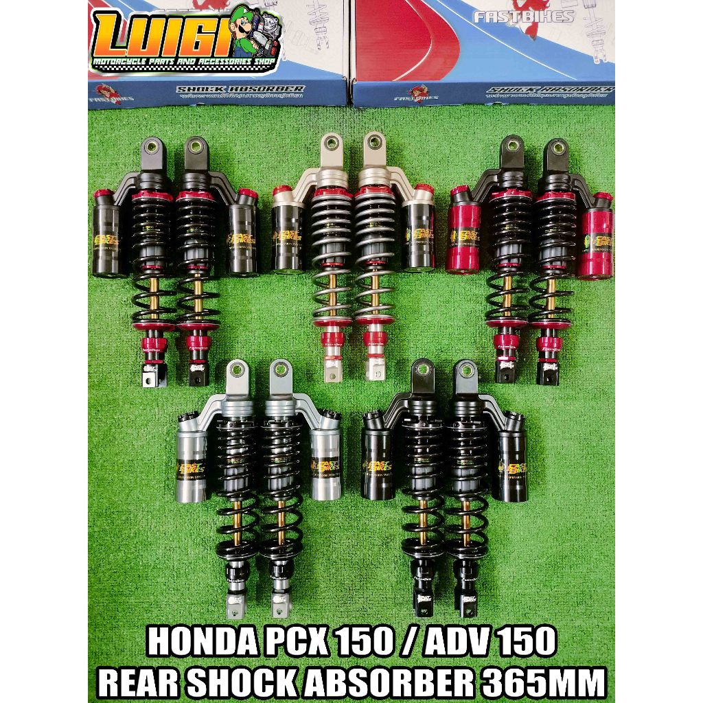 FASTBIKES HONDA PCX / HONDA ADV REAR SHOCK ABSORBER W/TANK 365MM FULLY ...