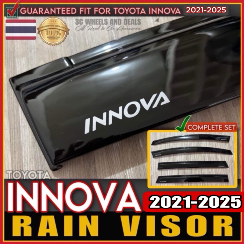 TOYOTA INNOVA 2021-2025 PREMIUM RAIN VISOR (complete set) | Shopee ...
