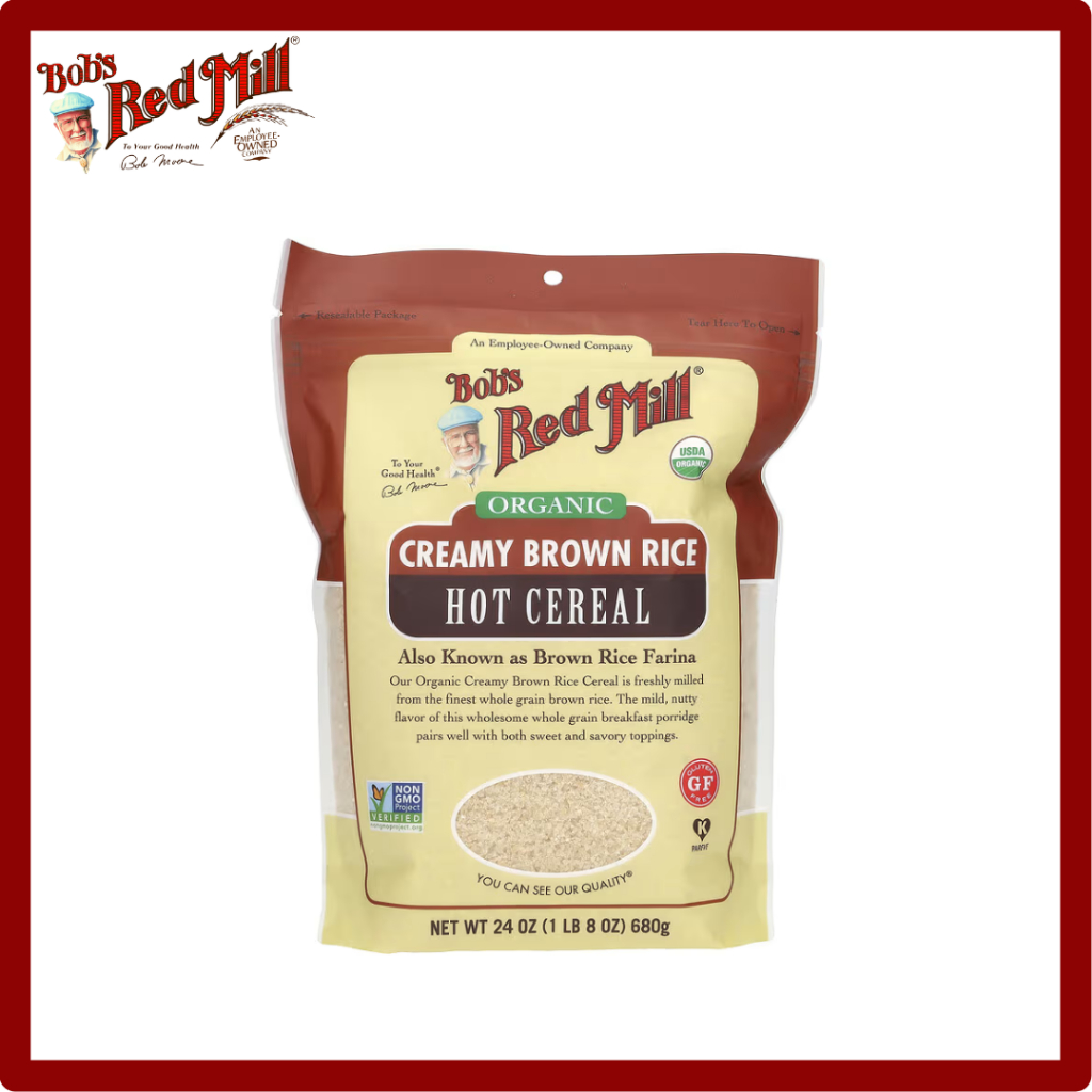 Bob's Red Mill, Organic Creamy Brown Rice, Hot Cereal, 24 oz (680 g ...