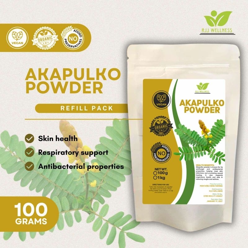 Akapulko Leaf Powder Retail Pack 100g | Shopee Singapore