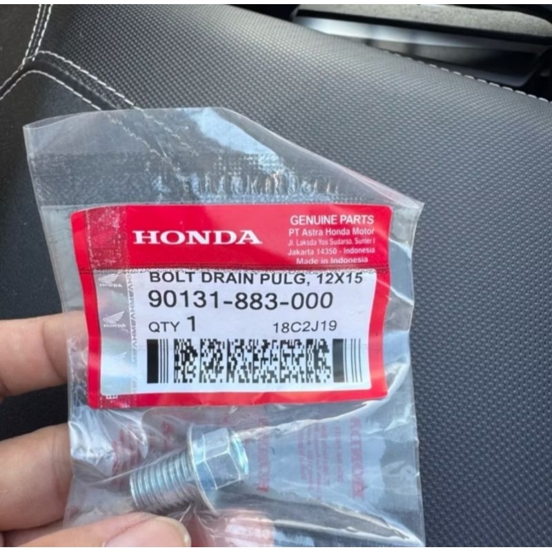 90131-883-000 | Drain Plug Bolt 12X15 | Honda parts | Click 125i/ 150i ...