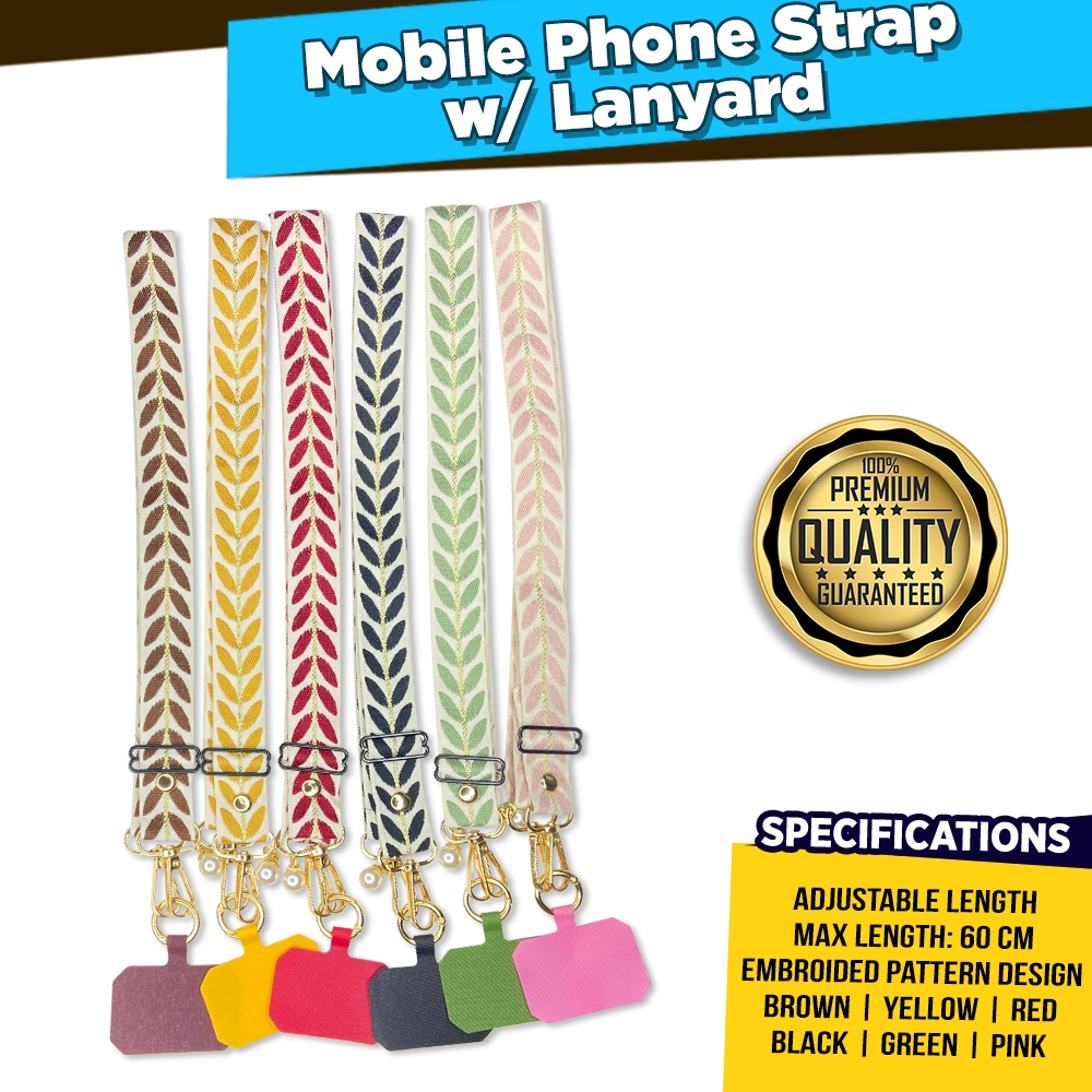 60cm Adjustable Mobile Phone Strap with Lanyard (1pc) | Shopee Singapore