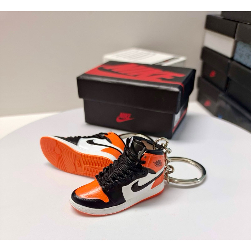 3D AJ Jordan Mini Sneakers Shoes Sports Basketball Keychain Keyholder ...