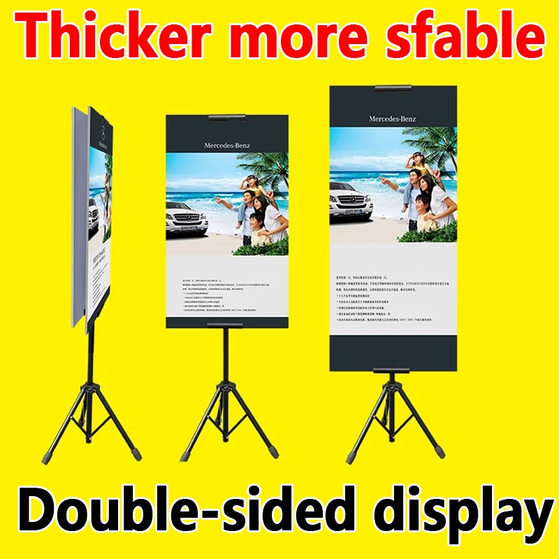 Double sided Tripod display stand Height adjustable Banner Poster ...