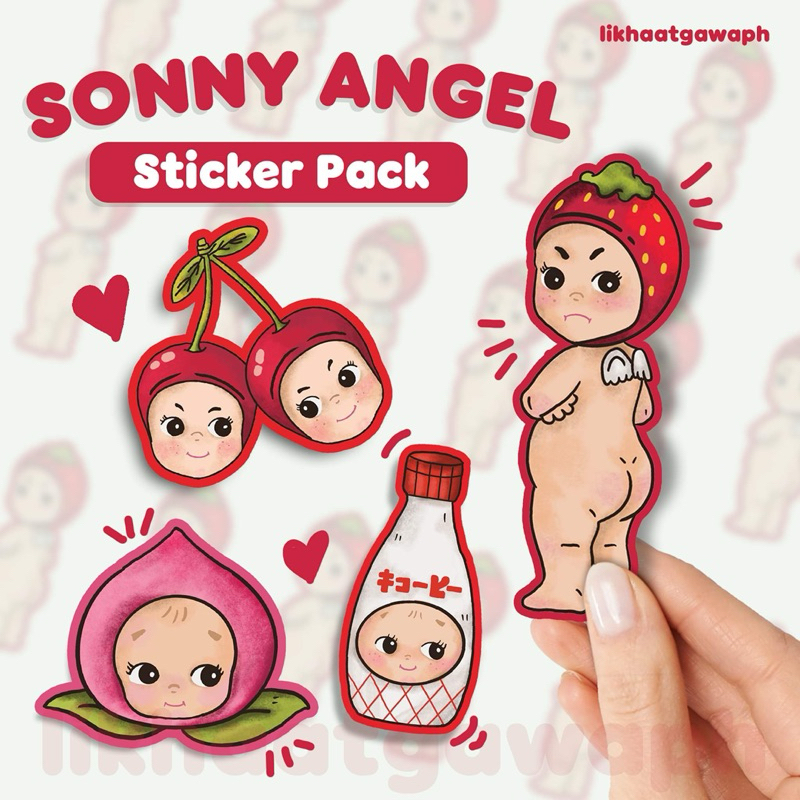 sonny angel red edition sticker pack | Shopee Singapore