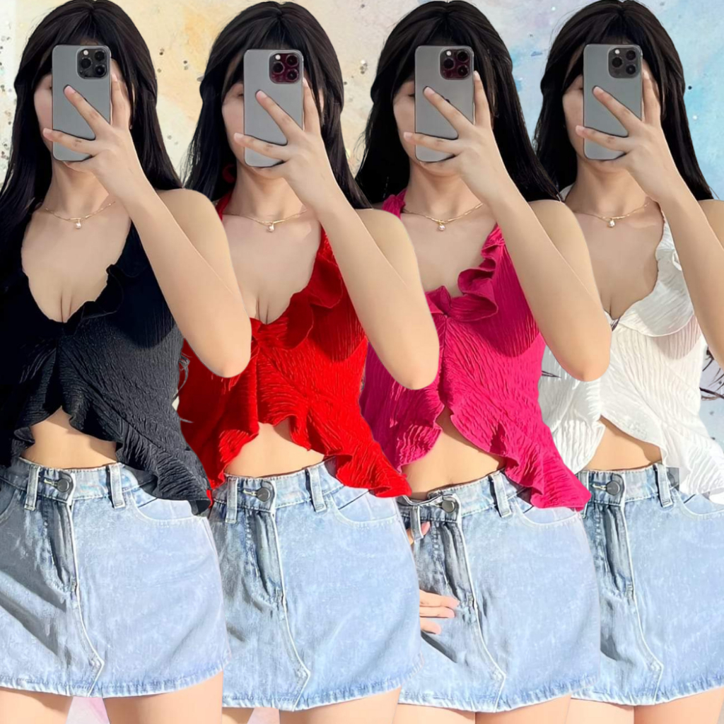 Betterfit Ruffle Butterfly Sleeveless Sexy Top For Woman Fit to Small ...