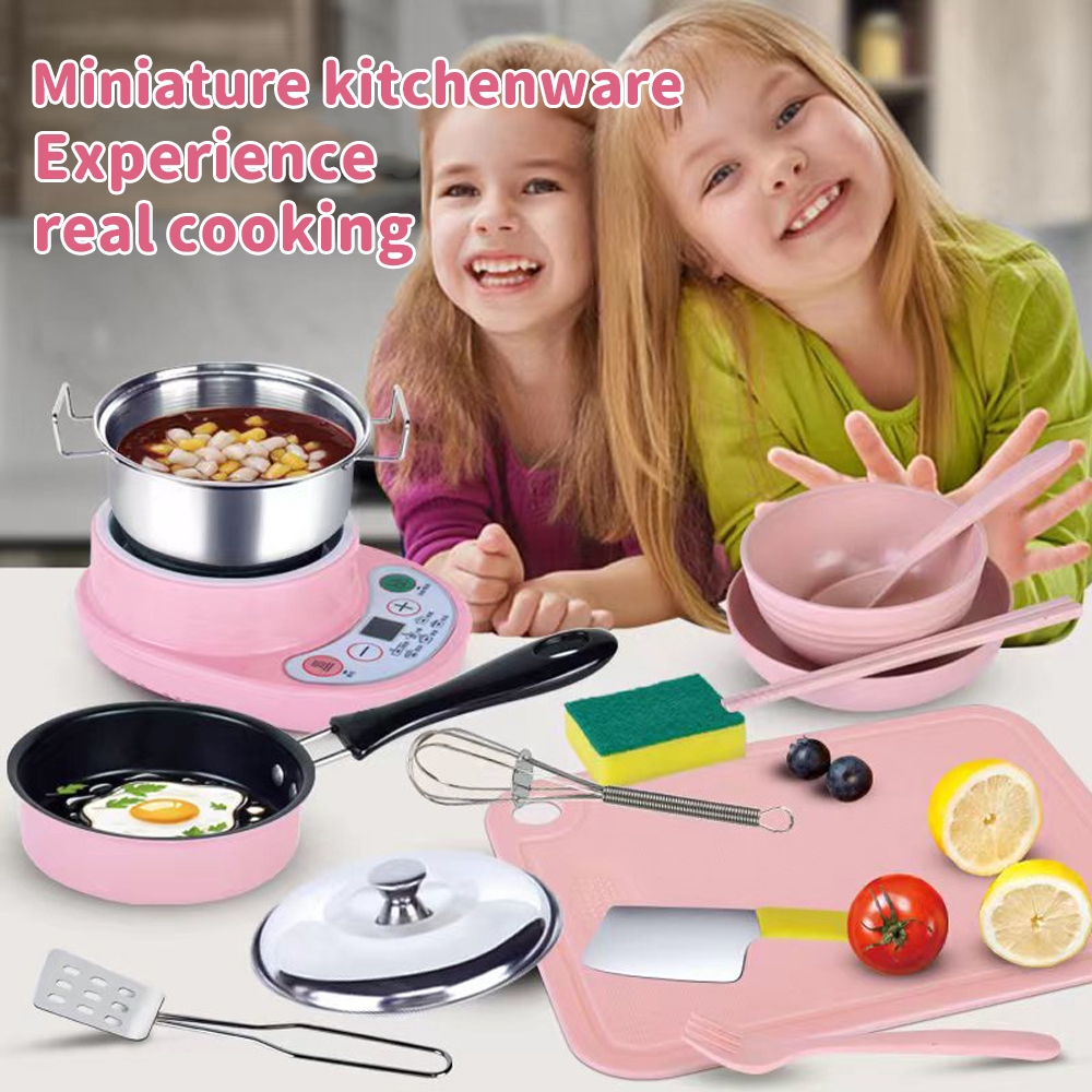 Cooking toys kitchen set kitchenware real cooking set | Shopee Singapore