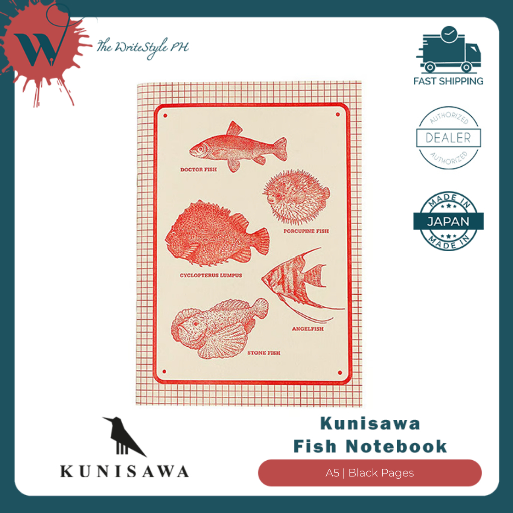 Kunisawa Fish Notebook (Letterpress) | Shopee Singapore