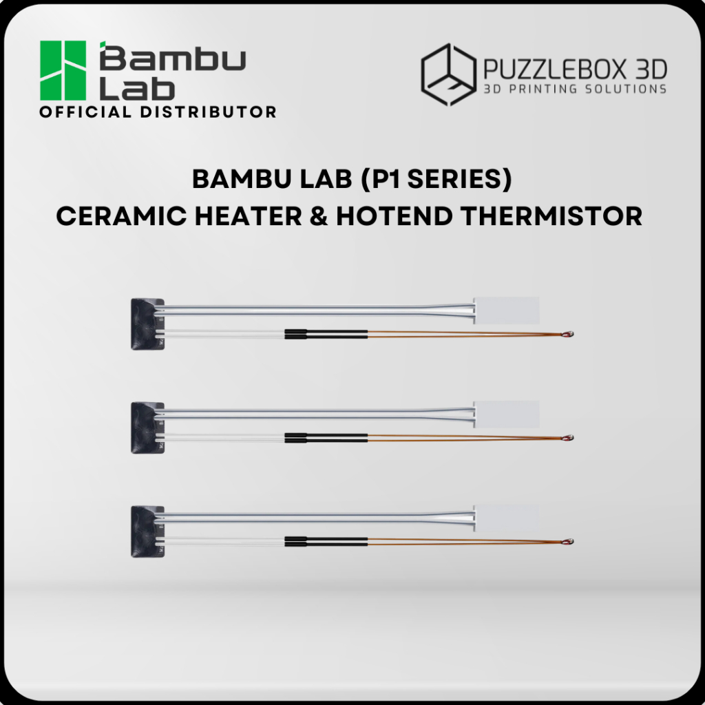 Keramikheizer & Thermistor Für Bambu Lab P1 3D-Drucker - 2 Stück Set