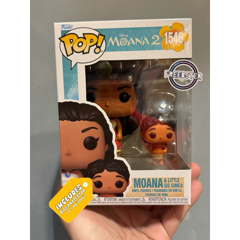 Figurine Funko Pop! & Buddy : Moana 2 - Moana Et Petite Sœur Simea, Jouet Neuf, Sortie 2024