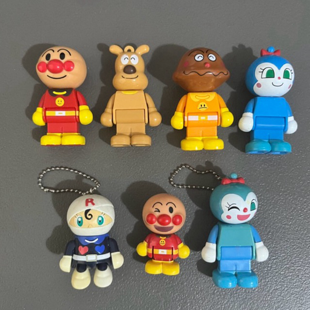 Bandai Characters Anpanman BaikinMan KokinChan Rollerpanna Keychains ...