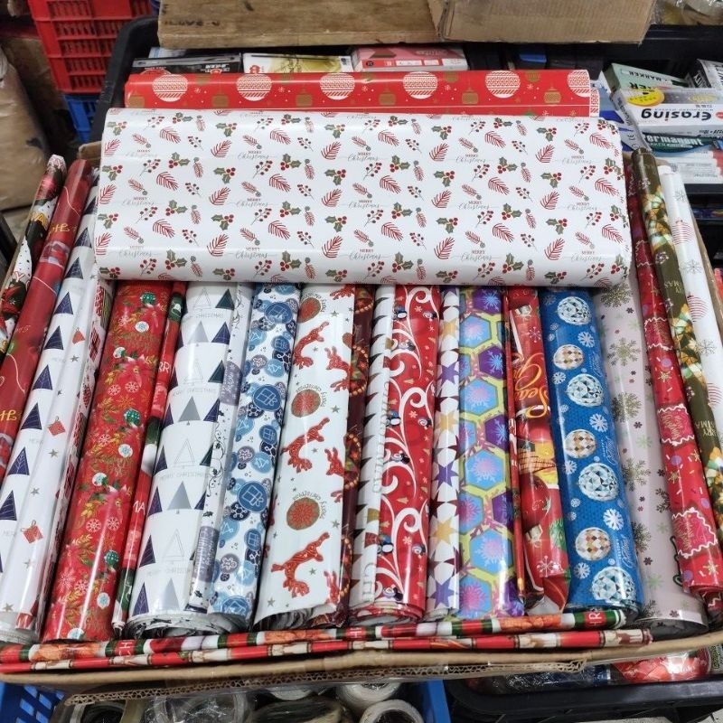 10pcs christmas wrapper assorted design 68x48cm 85gsm new 2025year ...