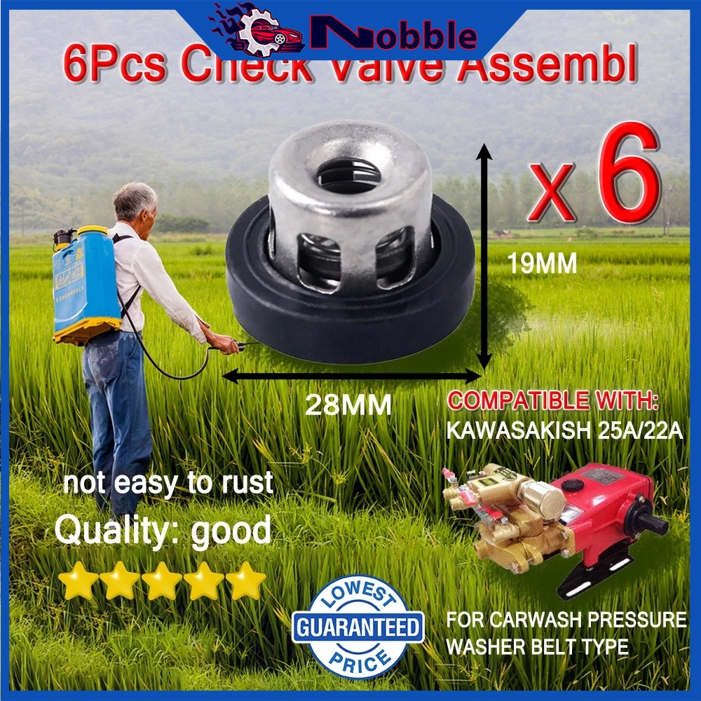 6PCS KC25 Valve Check Assembly For 22a/25a Power Sprayer Valve Kawasaki ...