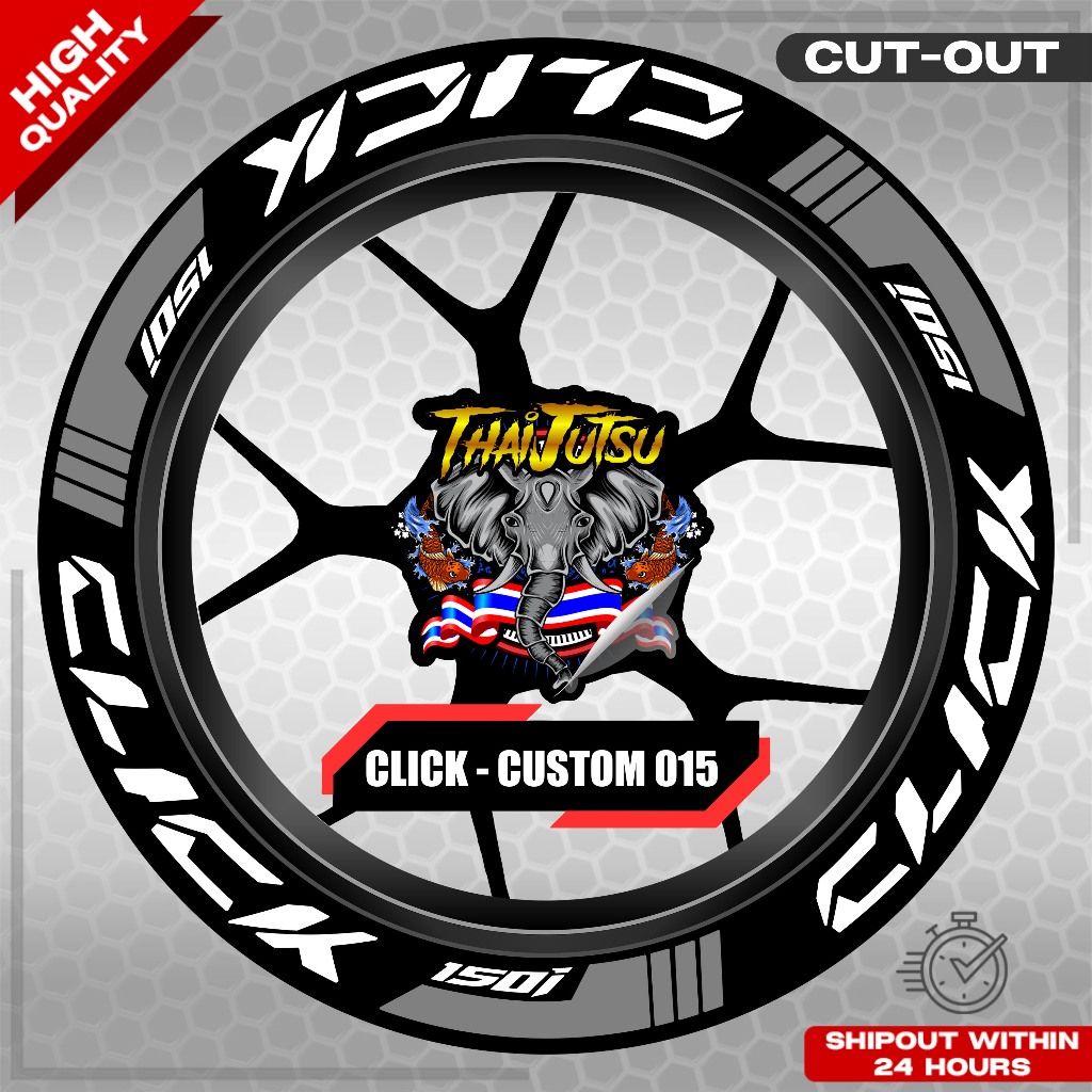 CLICK 150 MAG STICKER SET ( 2 MAGS ) - CUSTOM 015 | VINYL WATERPROOF ...