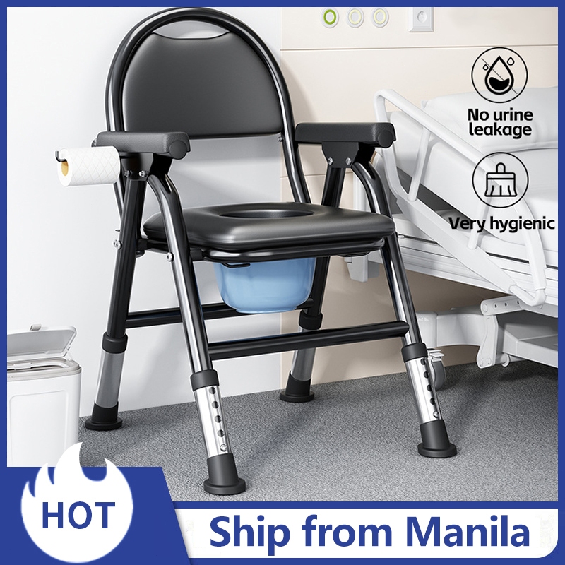 Elderly Toilet Chair Elderly Disabled Patient Foldable Deodorant Toilet ...