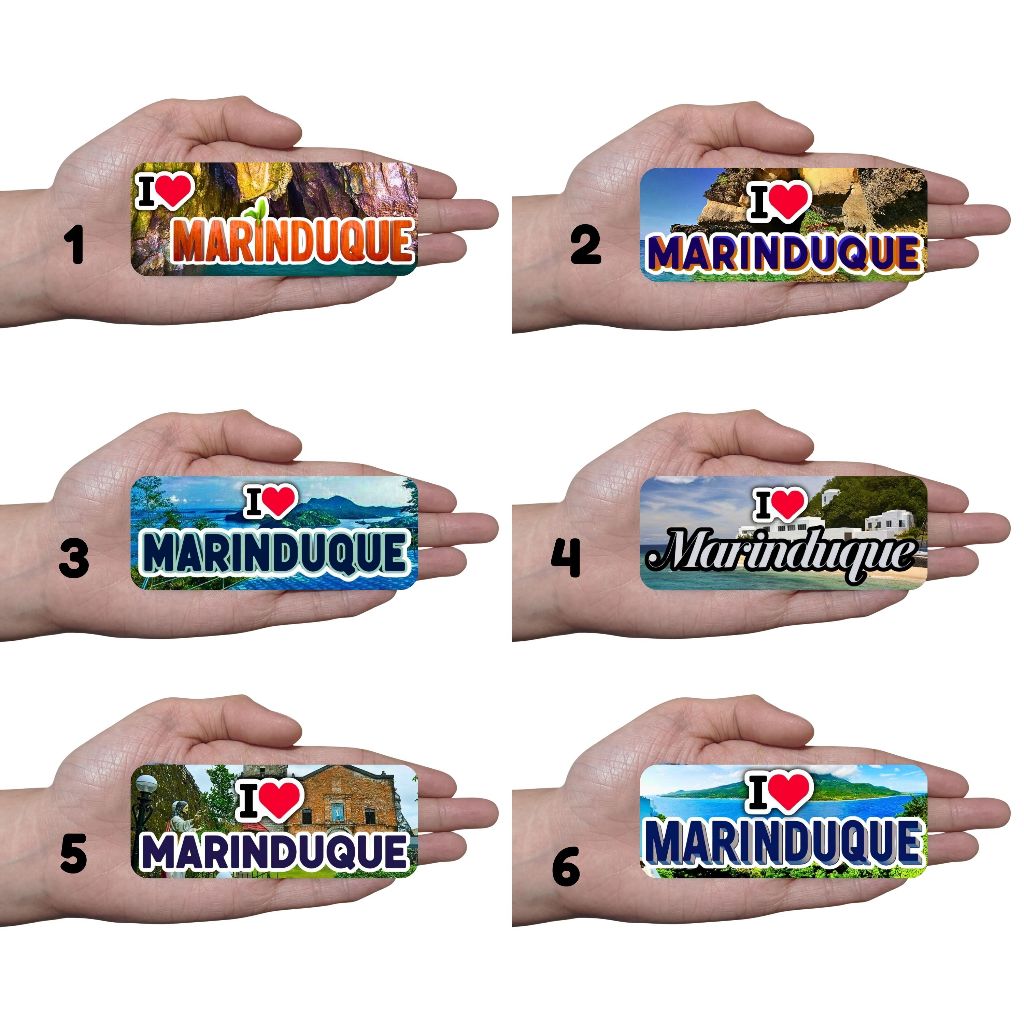 Rectangle Rubber Ref Magnet Souvenir - I love Marinduque Design ...