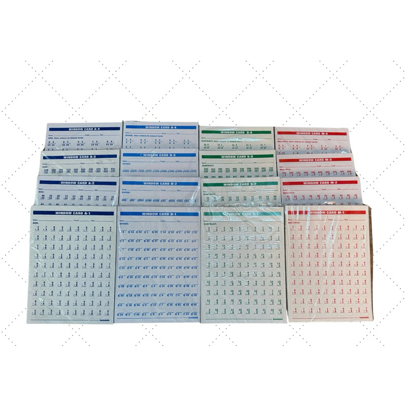 Math Windowcards Sold per pack (50pcs) | Shopee Singapore