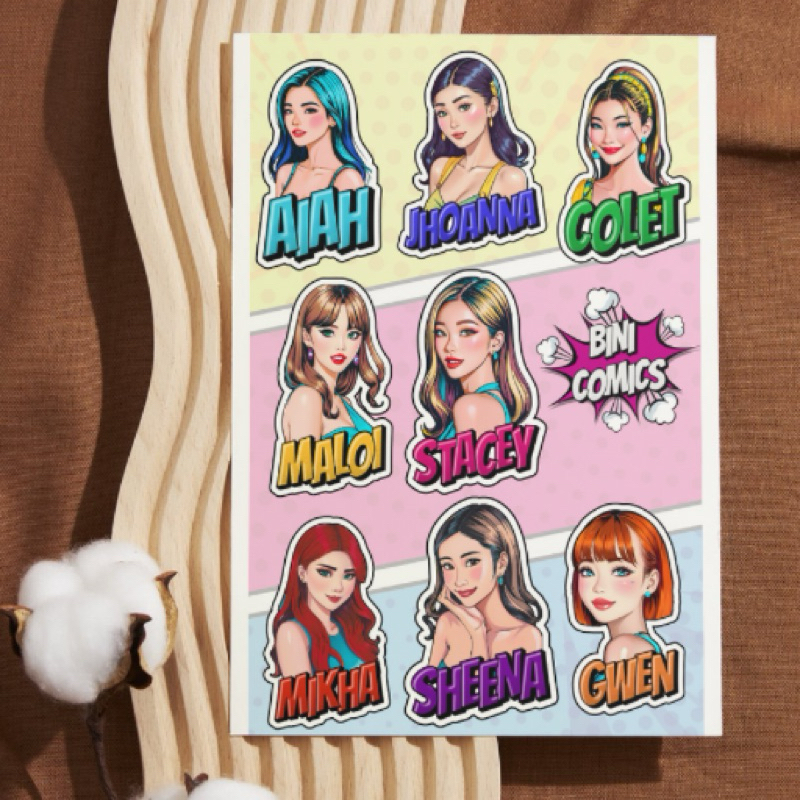 ️BINI STICKER PACK ️WATERPROOF ️GLITTER ️₱40/PACK | Shopee Singapore