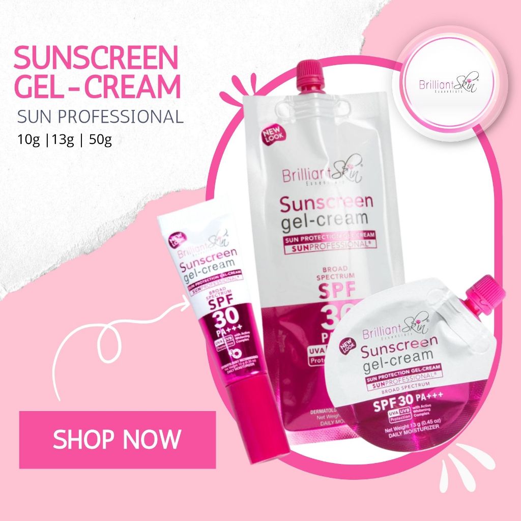 Brilliant Sunscreen Gel Cream Sun Professional SPF 30 | 50g