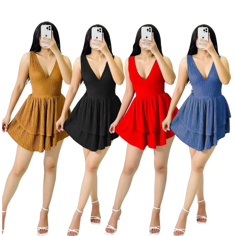 Moira Mini Sexy Dress (ASH) | Shopee Singapore