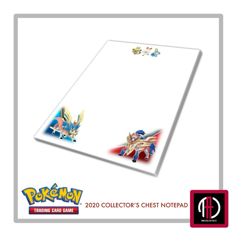 Pokemon Notepads - 2020 Spring Collector’s Chest Notepad Zamazenta ...