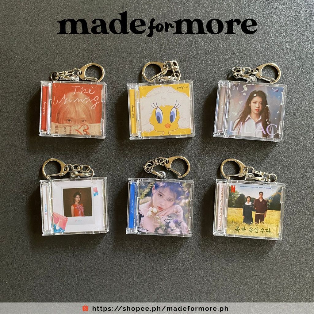IU-inspired Acrylic Mini CD Keyring/Keychain (sMini) | Shopee Singapore