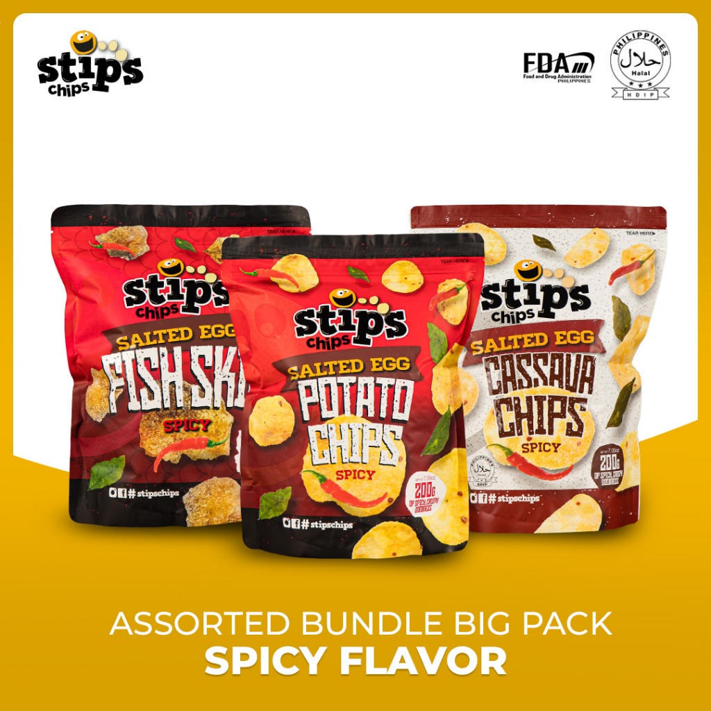 Stip's Chips Assorted Bundle Big Pack - Spicy Flavor | Shopee Singapore