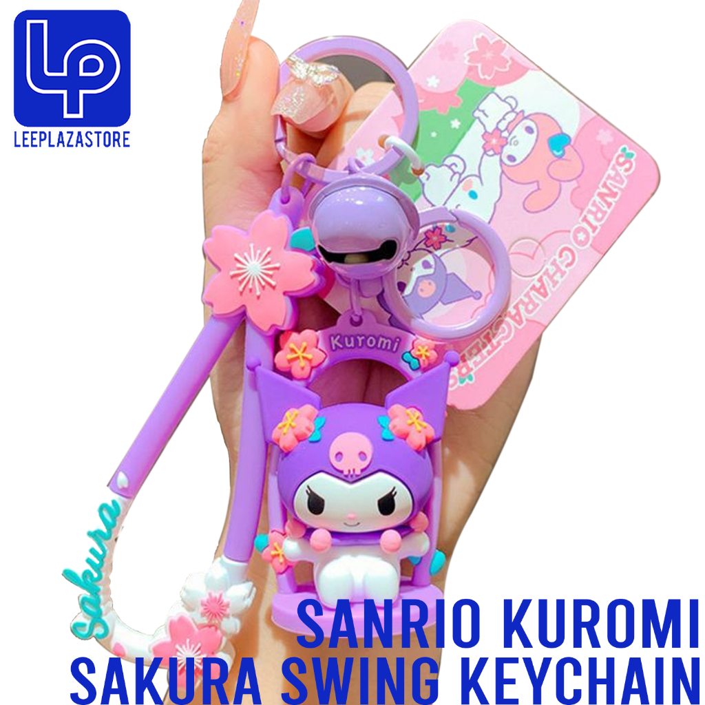Kuromi Sanrio Character Sakura Swing Keychain | Shopee Singapore