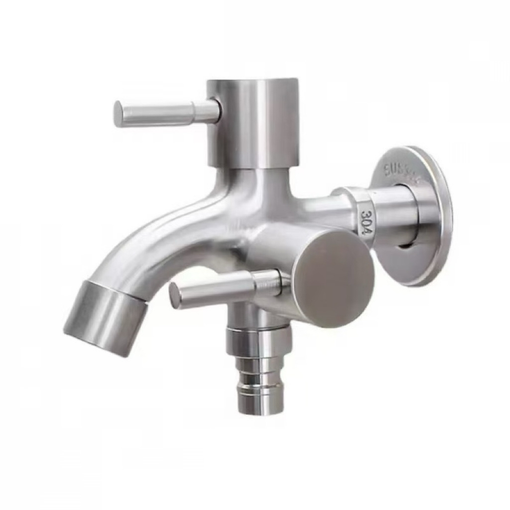 2 Way Faucet Valvet Bibcock Faucet 1in2 out Head Two Way Water Washer ...