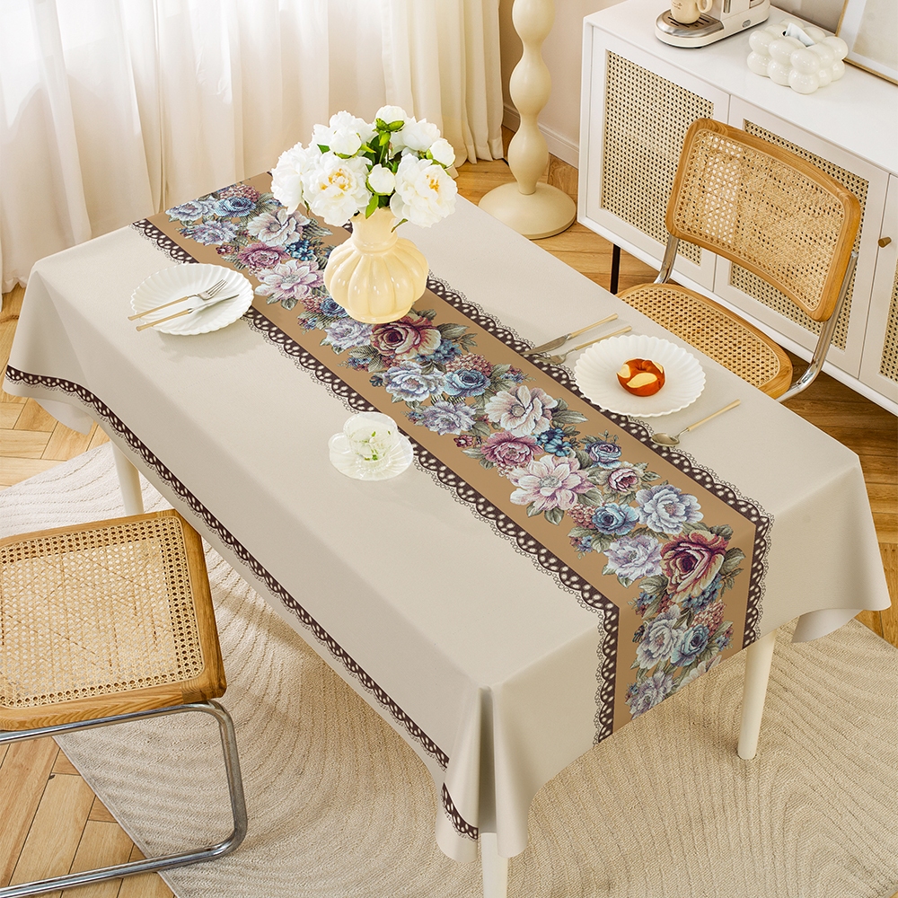New Table Cloth Cover Table Mantle Waterproof Dining Pvc Table Cover ...
