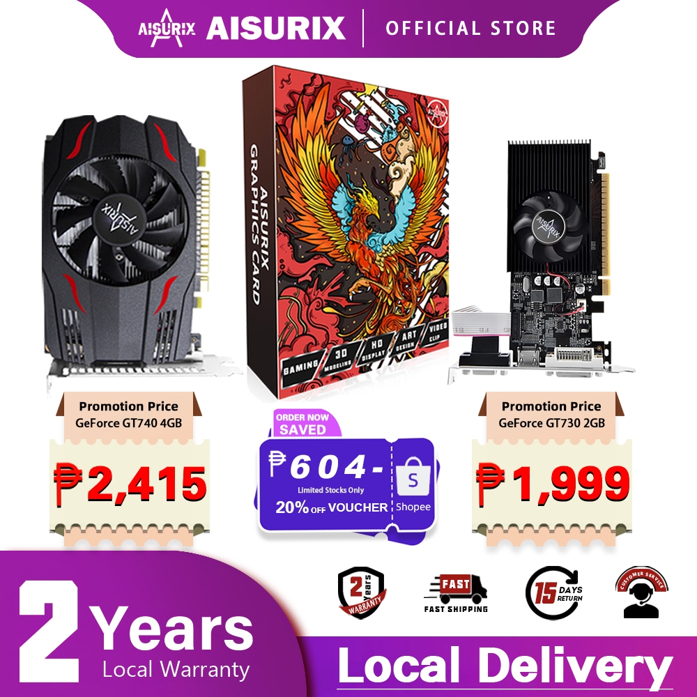 AISURIX SFF Graphics Card GT730 2G DDR3 GT740 GDDR5 GPU Video Card ...