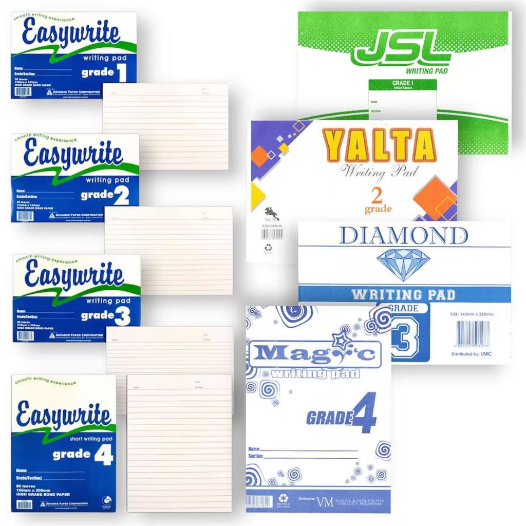 School supplies 10pcs/Pack Writing pad / Grade 1 / Grade 2 / Grade 3 ...