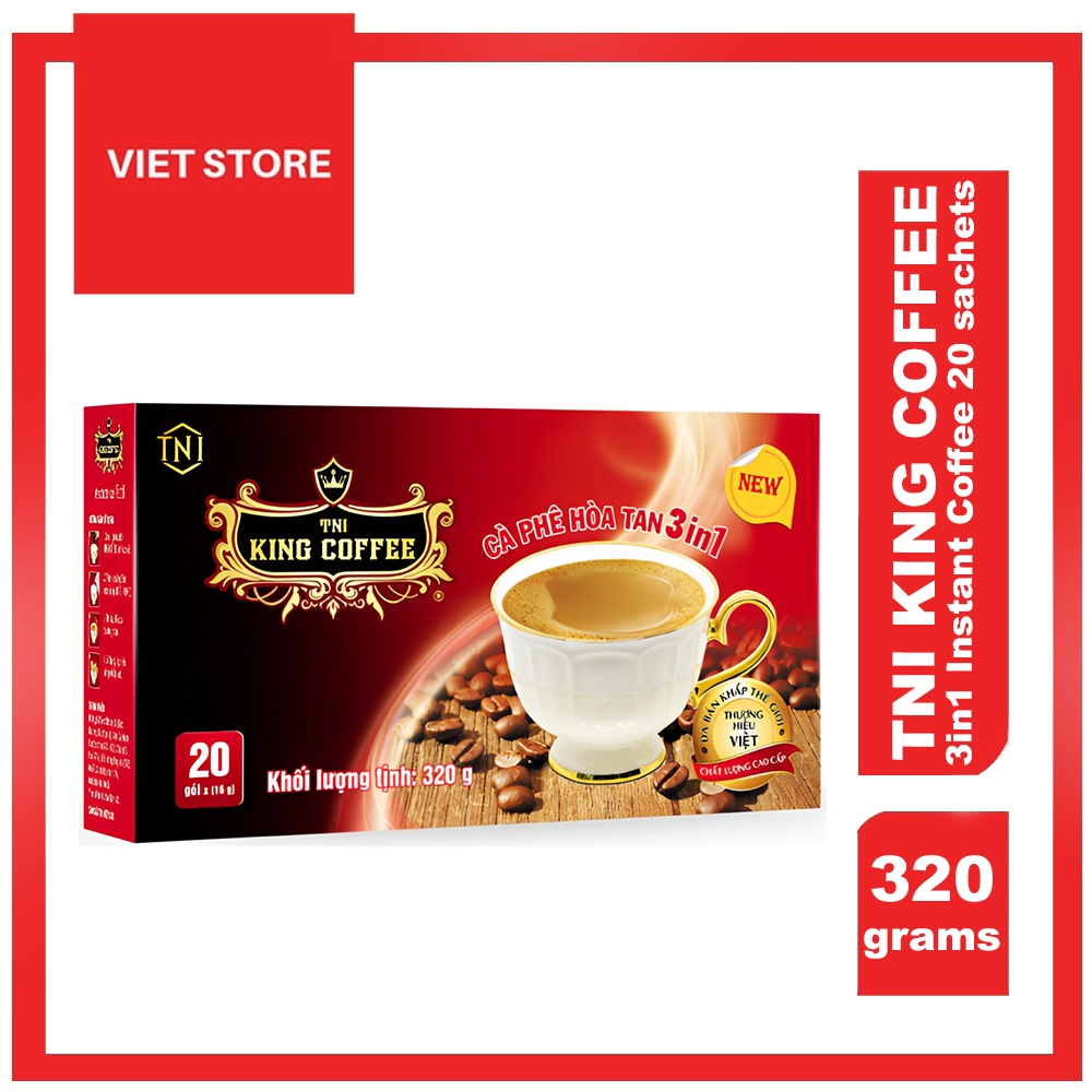 Viet Store TNI KING COFFEE 3in1 Instant Coffee (20 sachets) 320g Coffee ...
