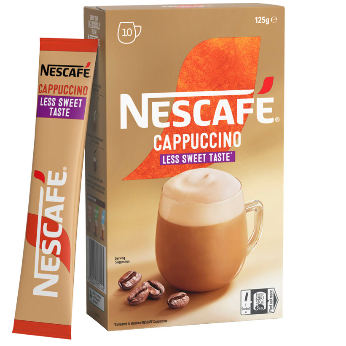 Nescafe Cappuccino Less Sweet Multipack | 10 pack (May 2025) | Shopee ...