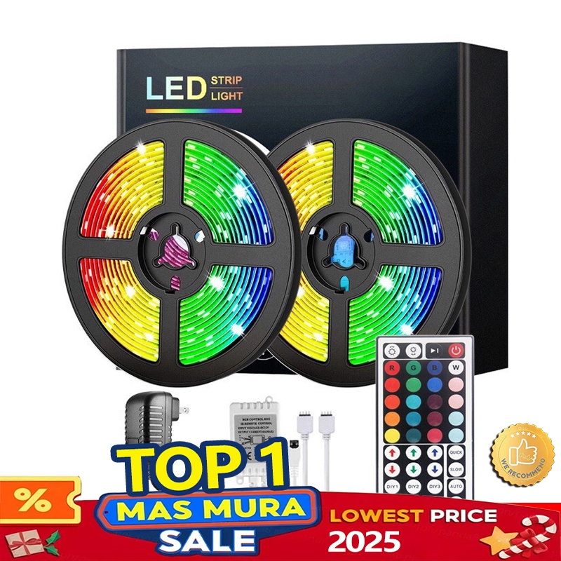 【On Hand】 Led light strip light Rgb 30 40M with Remote control for ...