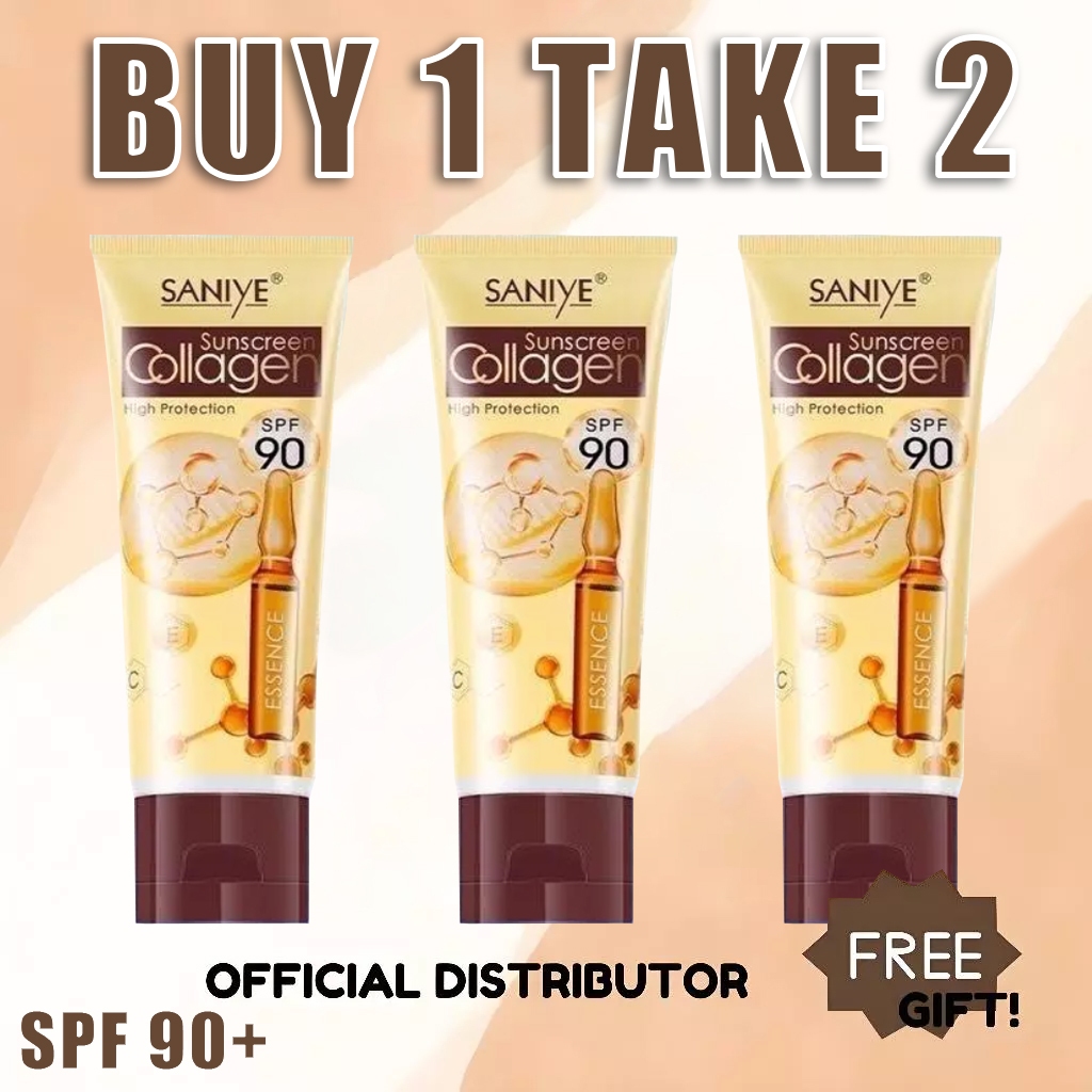 Saniye Collagen Sunscreen SPF 90 Whitening Sun Protection Face ...