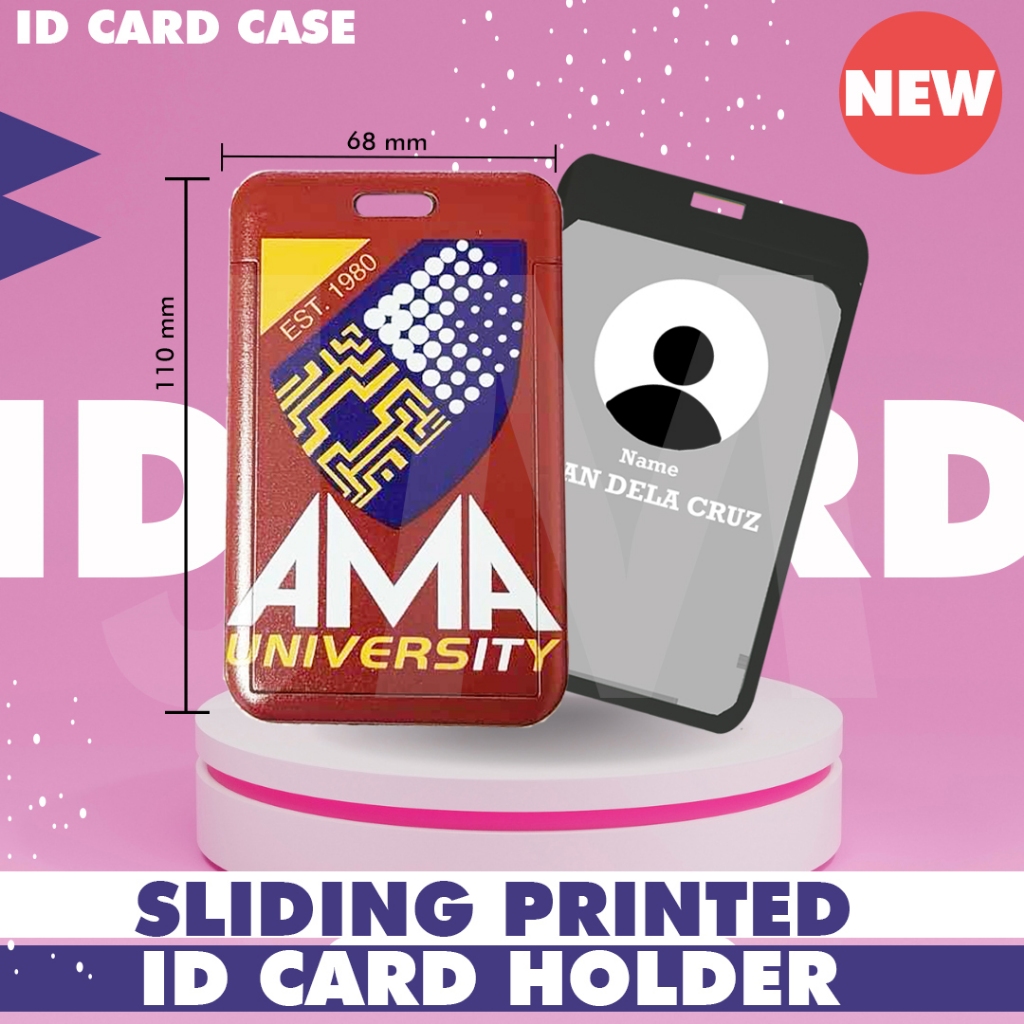 New AMA University Id Card Case with Name Tags | Shopee Singapore